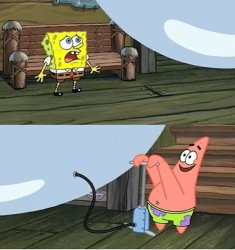 Patrick Inflate Meme Template