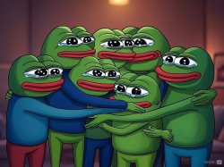 Pepe group hug Meme Template