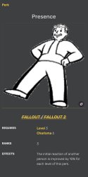 Fallout Perk | Presence Meme Template