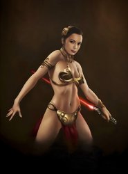 Slave Leia Meme Template