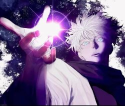 Gojo hollow purple Meme Template