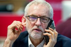 Corbyn on the phone with his terrorist buddies Meme Template