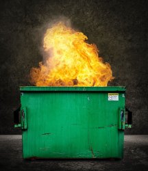 Dumpster Fire Meme Template