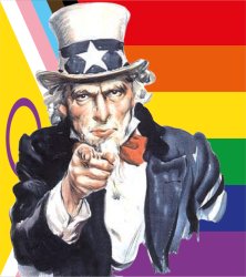 Needs you pride flag background Meme Template