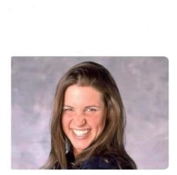 Ironic sarcastic white girl fake smile Meme Template