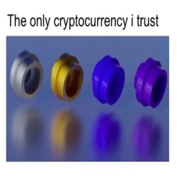 The only cryptocurrency I trust Meme Template