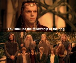 You shall be the fellowship of the ring Meme Template