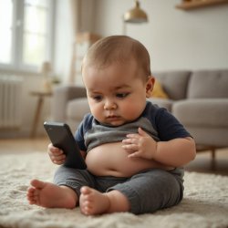 Baby on phone Meme Template