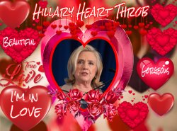 Hillary Heart Throb Meme Template