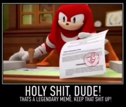 Knuckles meme approved Meme Template