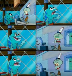 Squidward order meme (no text) Meme Template