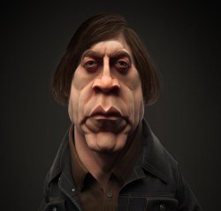 3D Anton Chigurh Meme Template