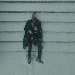 Ryan Gosling laying in snow Meme Template