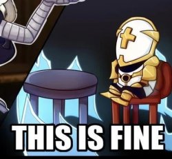 THIS IS FINE Meme Template