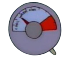 Simpsons Thermostate Meme Template