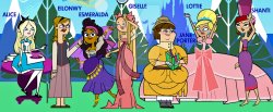 Total Drama Ladies as Disney Heroines Meme Template
