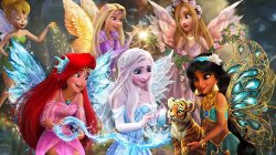 Tinker Bell Turns Princesses into Fairies in Neverland Meme Template