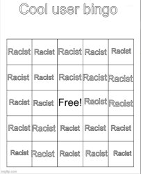 Cool user bingo Meme Template
