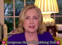 Hillary Heart Throb Meme Template