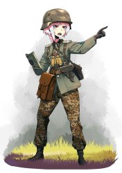 WW2 Wehrmacht anime girl pointing Meme Template