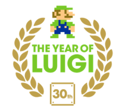 year of luigi 30th anniversary emblem Meme Template