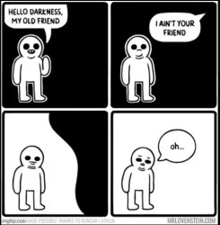 hello darkness Meme Template