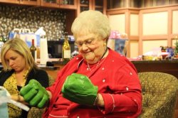 Hulk Hands Grandma Meme Template