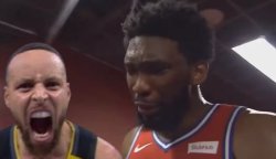 Curry History makes Joel Embiid Cry Meme Template