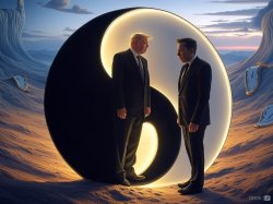 donald Trump Elon Musk #elonald Yin Yang Meme Template