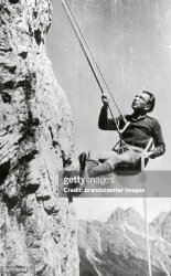 Viktor Frankl rock climbing 1948 Meme Template