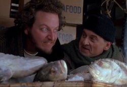 Home Alone fish Meme Template