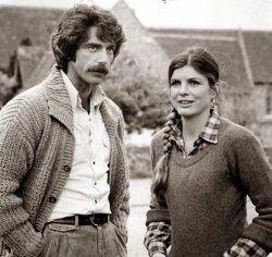 A young Sam Elliott and Katharine Ross on the set of The Legacy Meme Template