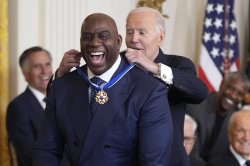 Magic Johnson Joe Biden Meme Template