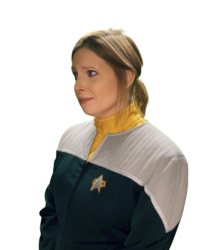 Ensign Amens TNG Uniform Yellow Meme Template