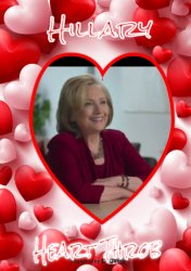 Hillary Heart Throb Meme Template