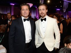 Ryan Gosling and Brad Pitt Meme Template