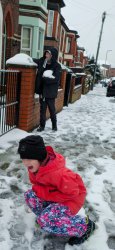 Girl hit by snowball Meme Template