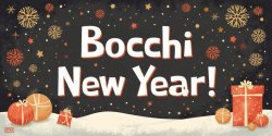 Bocchi Experiment Episode 1: Bocchi New Year! (Title Card) Meme Template