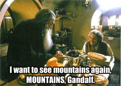 I want to see mountains again, Gandalf Meme Template