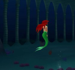 ariel is alone Meme Template