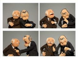 Statler and Waldorf (Four Panels) Meme Template