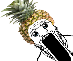 Anine eyes pineapple soyjak Meme Template