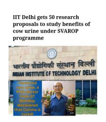 iit cow urine gaumutra gau mutra cow dung gobar andhbhakt Meme Template