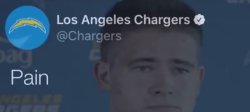 Chargers Pain Tweet Meme Template