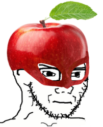 Apple mask soyjak Meme Template