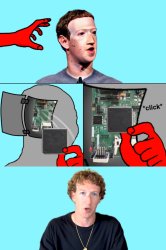 Zuckerberg NPC Chip Update Meme Template