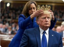 Trump crowned by Hobama Meme Template