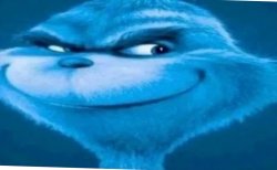 blue grinch Meme Template