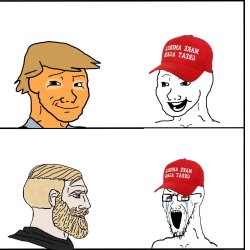 Trump MAGA Chad Meme Template