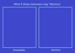 what if these characters sing memory Meme Template